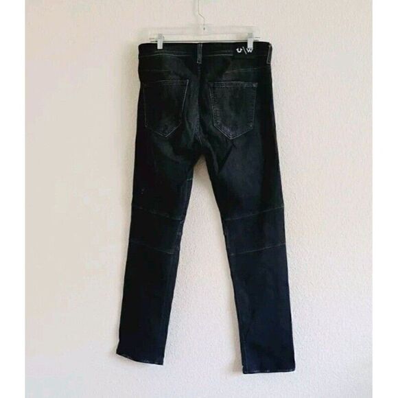 True Religion x Westbrook Collab Rocco Distressed Skinny Fit Jeans Size 33X31 - Picture 6 of 8